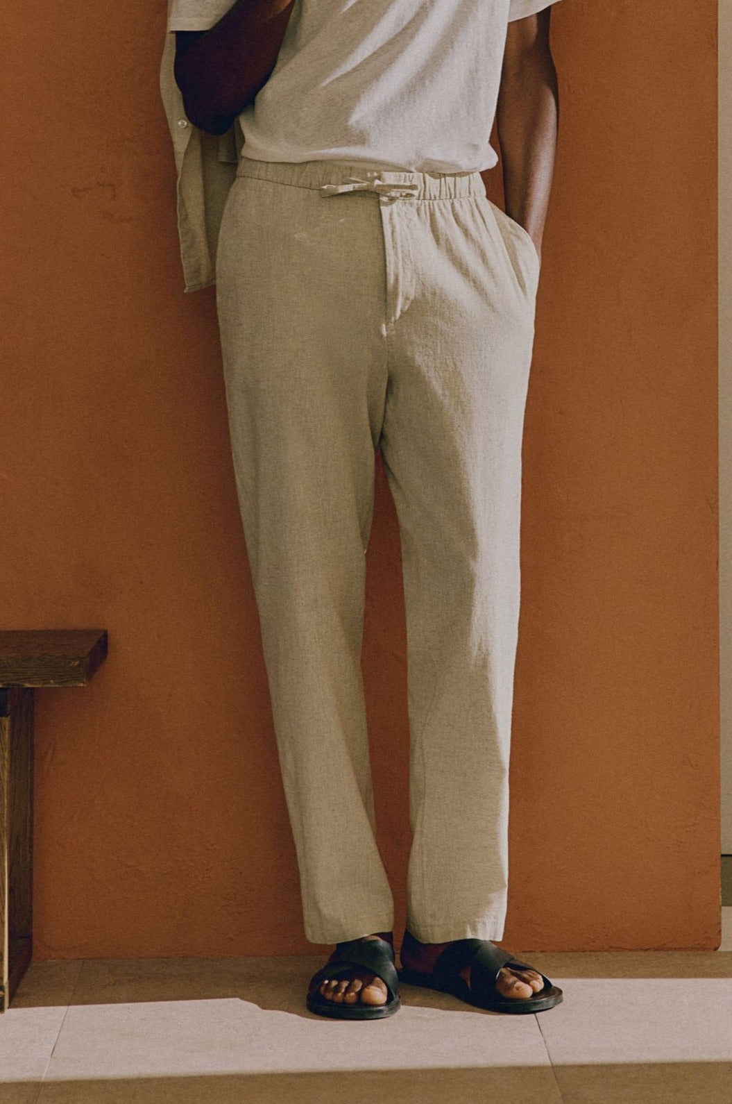 Herren-Casualhose mit Kordelzug – Minimalistischer Look in mehreren Farben