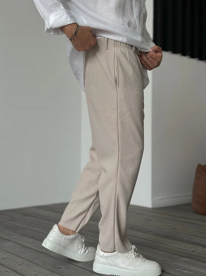 Don | Moderne Hose mit Rippstruktur