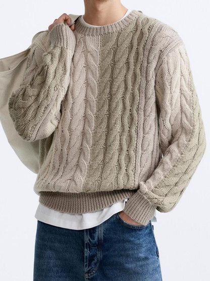 Jonas | Grobstrick-Pullover mit Zopfmuster – Klassisch & Zeitlos