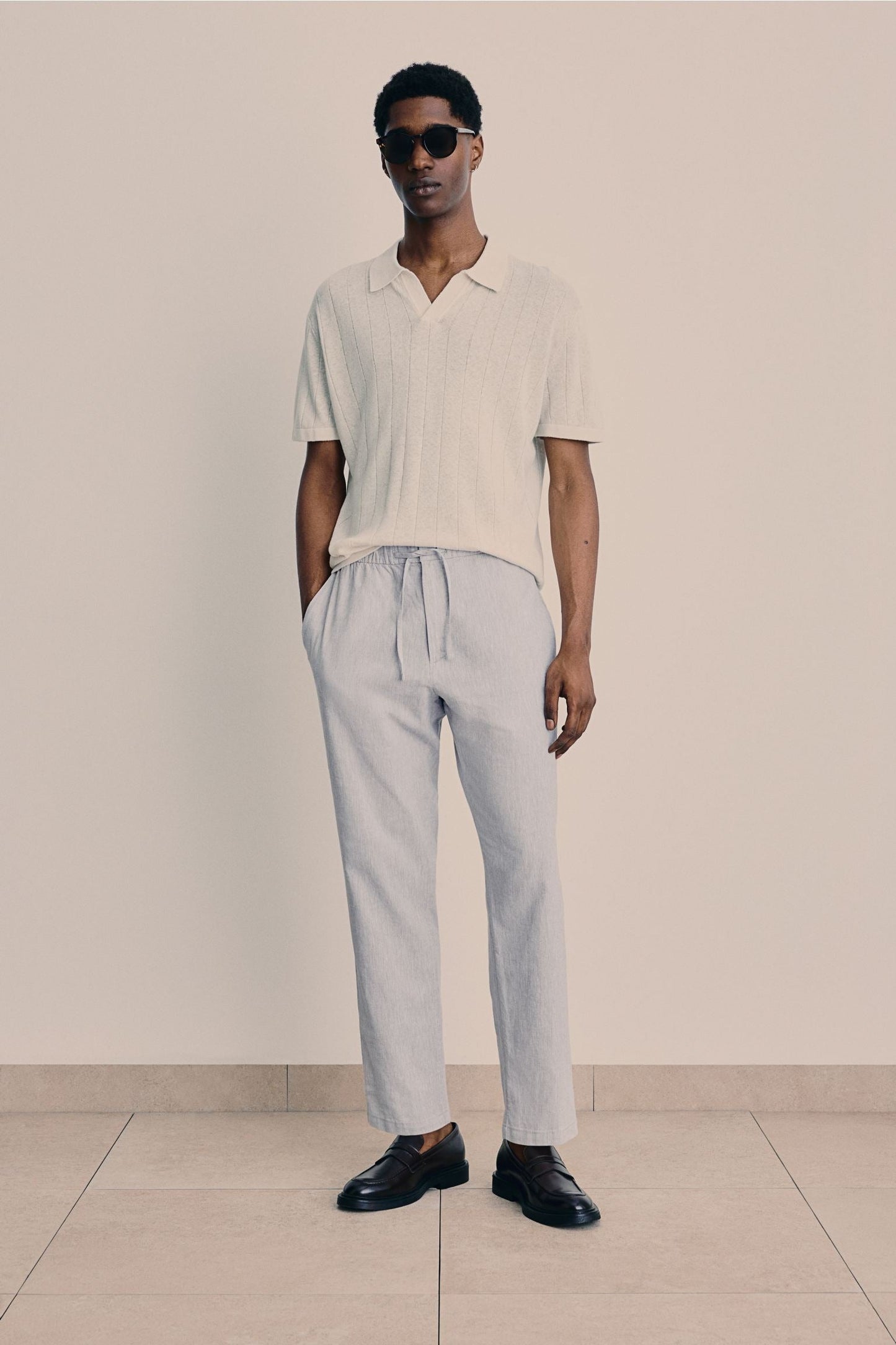 Herren-Casualhose mit Kordelzug – Minimalistischer Look in mehreren Farben