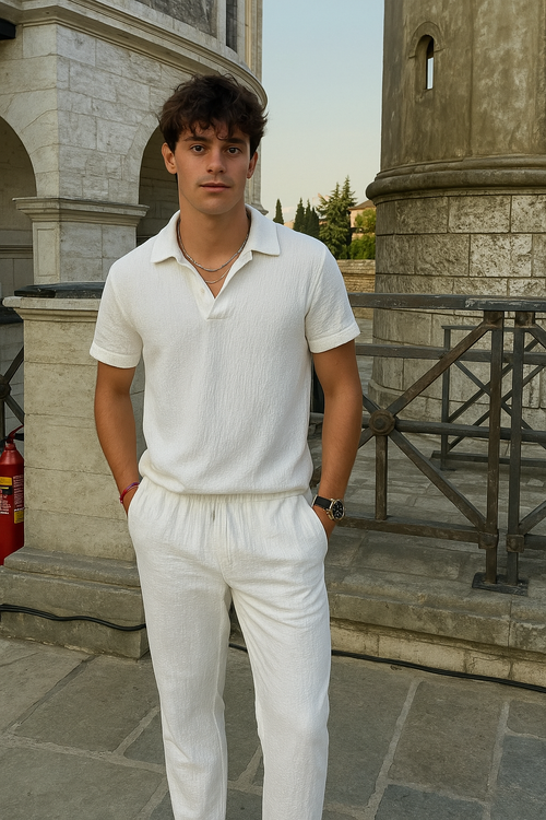 Herren Sommer Set aus Baumwolle – Polo & Hose im Old-Money Stil