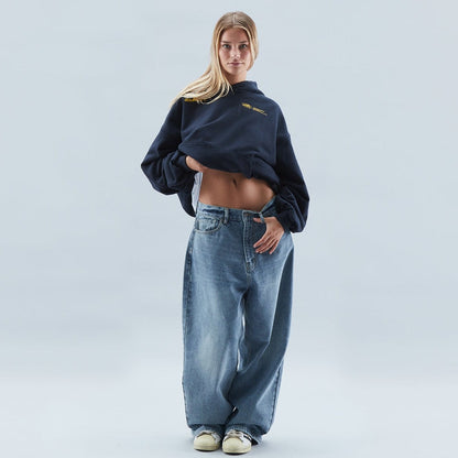 Oversized Hoodie mit „With Love“-Print