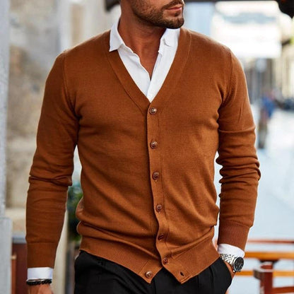Stefan | Comfort Herren Strickjacke