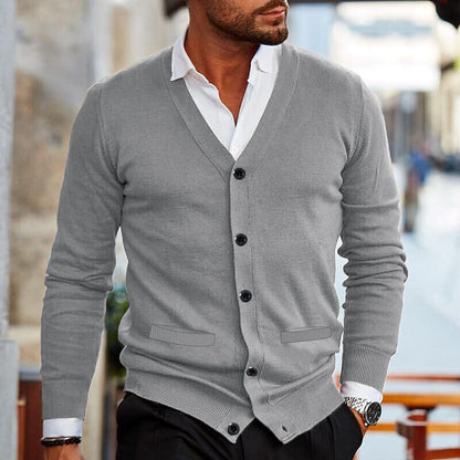 Stefan | Comfort Herren Strickjacke