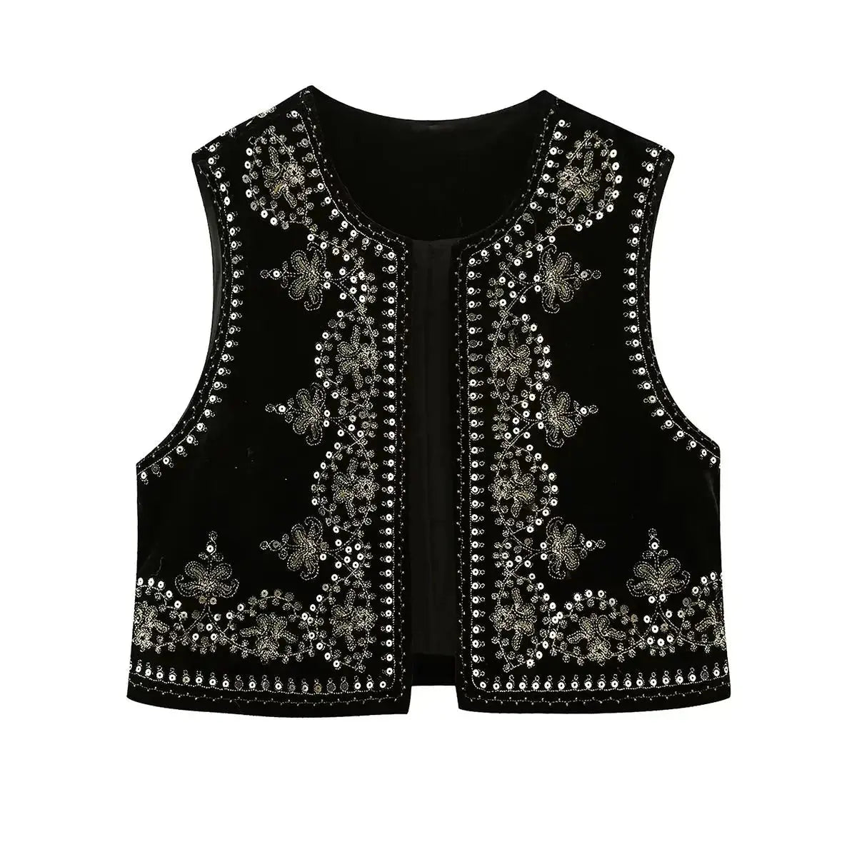 Celina | Bestickte Samtweste