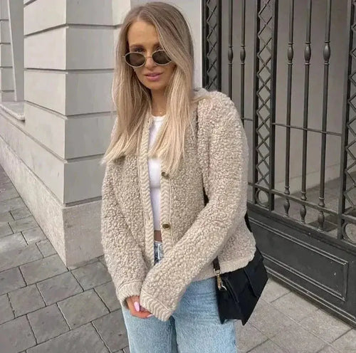 LUNA | Weiche Teddyjacke für kühle Tage