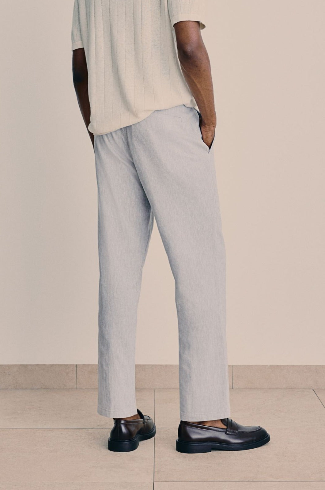 Herren-Casualhose mit Kordelzug – Minimalistischer Look in mehreren Farben