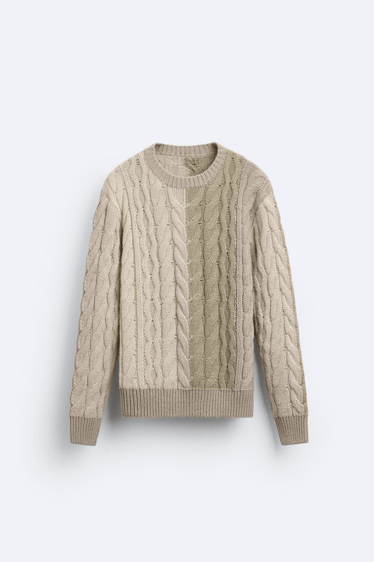 Jonas | Grobstrick-Pullover mit Zopfmuster – Klassisch & Zeitlos
