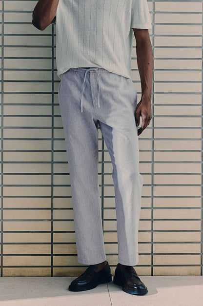 Herren-Casualhose mit Kordelzug – Minimalistischer Look in mehreren Farben